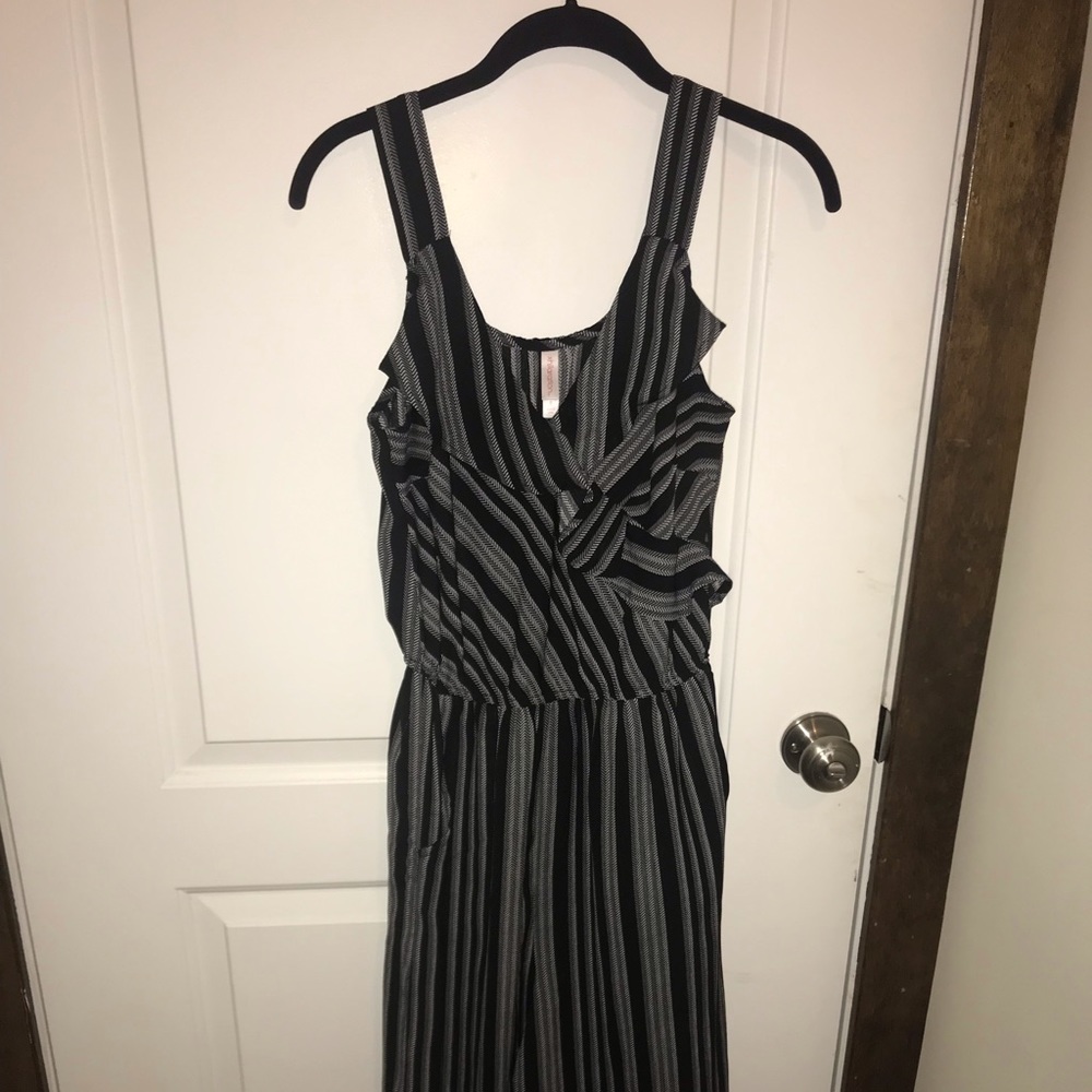 Black and white jumpsuit